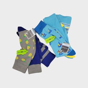 Man's Long Crew Socks West Loop 6 Pairs Size 6-12